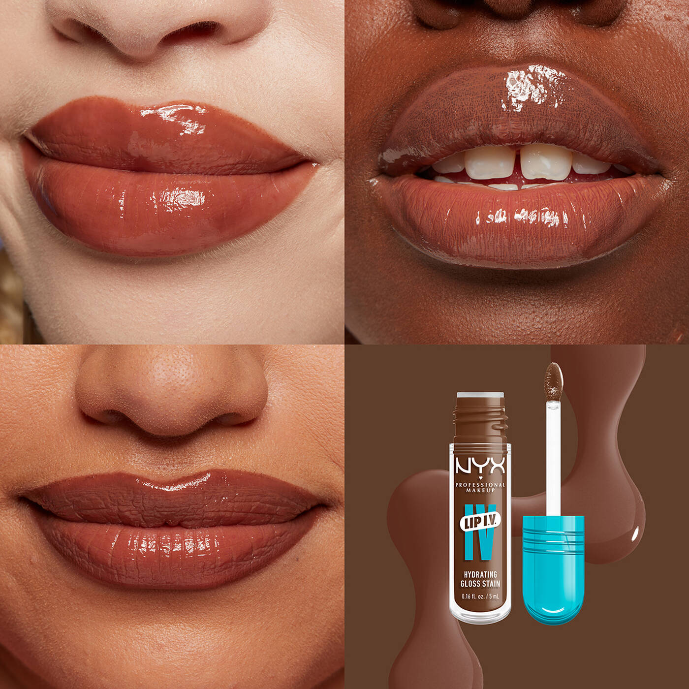 LIP I.V. Tinta de Labios Hidratante Efecto Gloss- SPLASH N SPICE