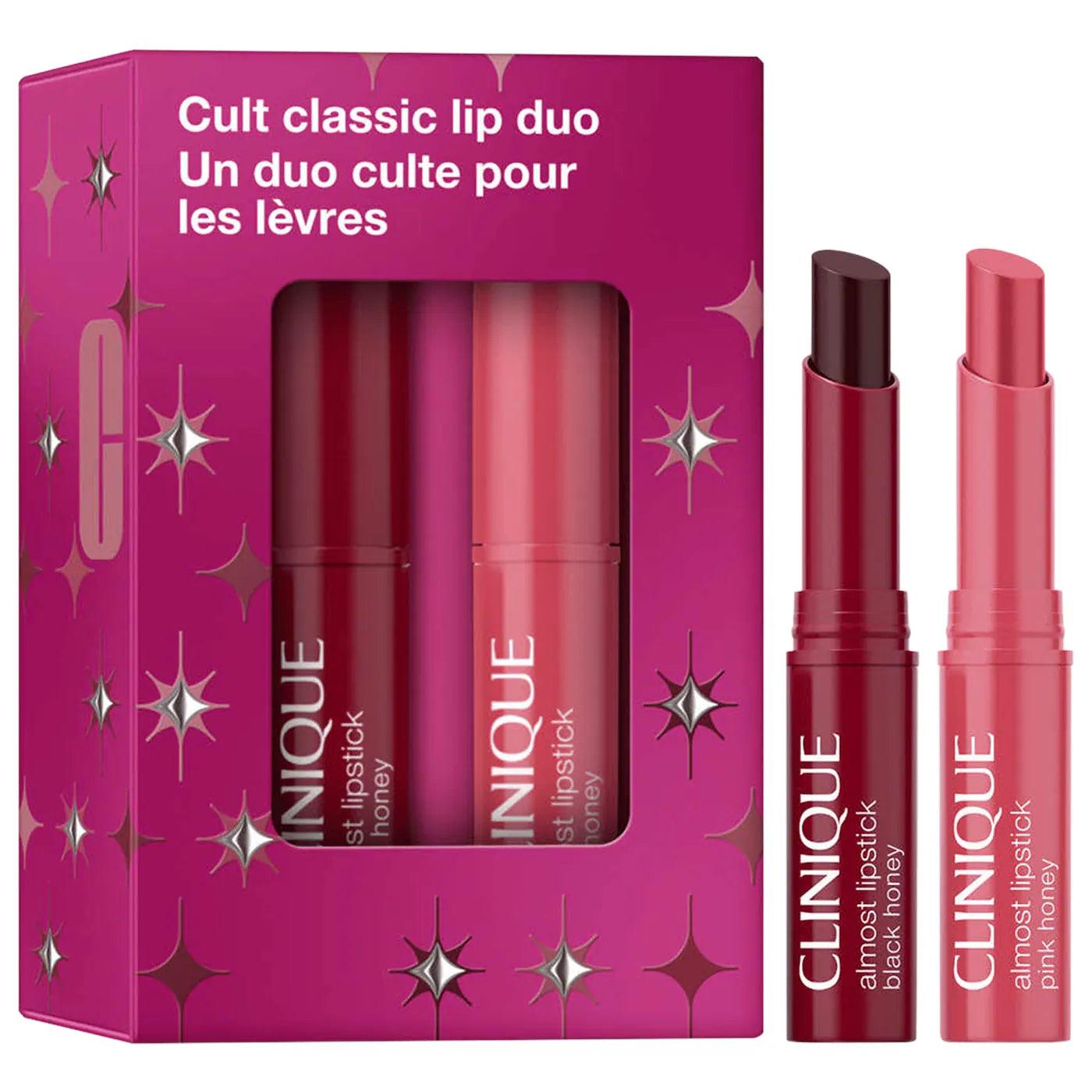Mini Cult Classic Pink & Black Honey Lip Gift Set