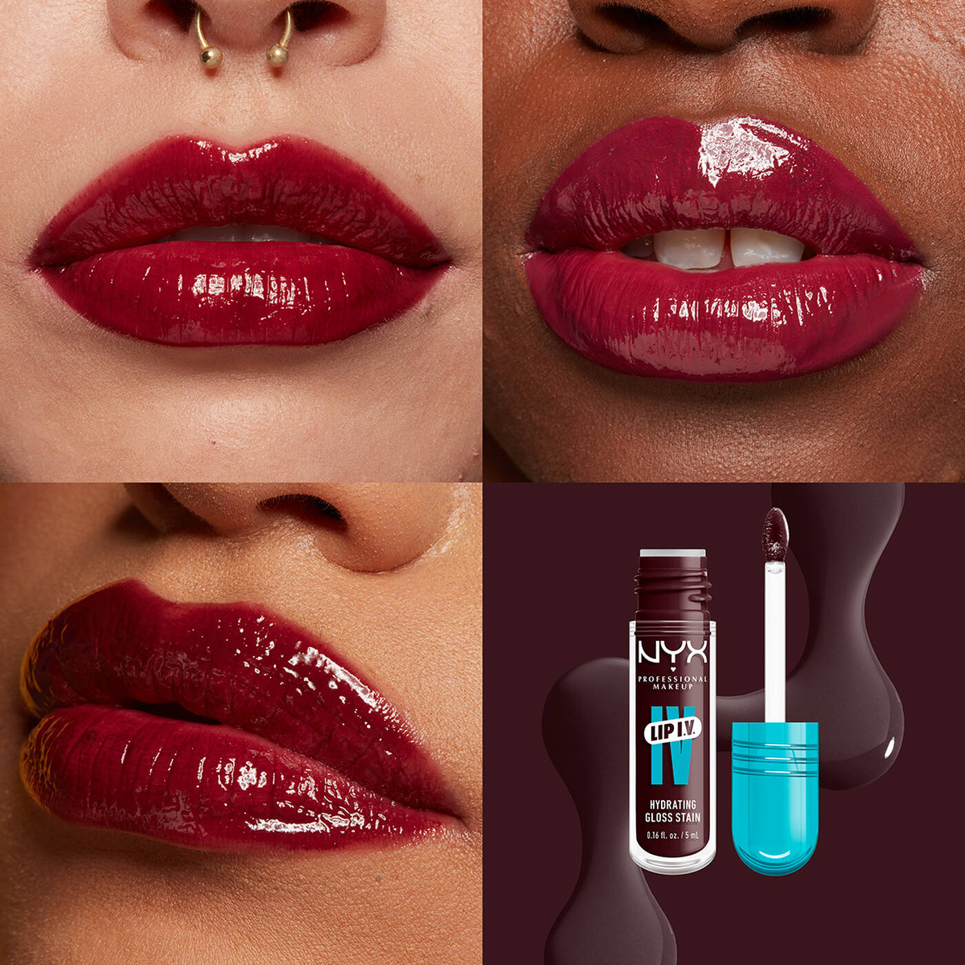 LIP I.V. Tinta de Labios Hidratante Efecto Gloss - Mauve N Moist