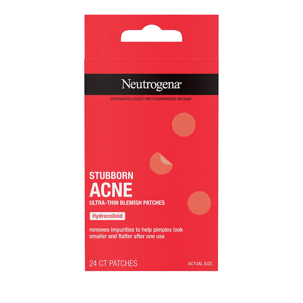 Neutrogena Stubborn Acne Ultra-Thin Blemish Patches, 24 Patches