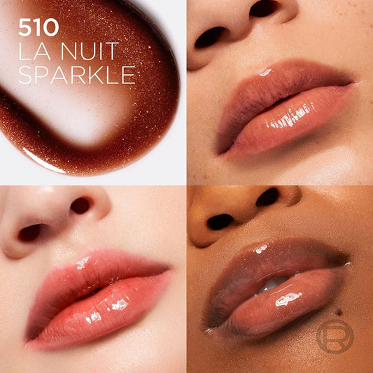 Plump Ambition Hyaluron Lip Oil - La Nuit Sparkle